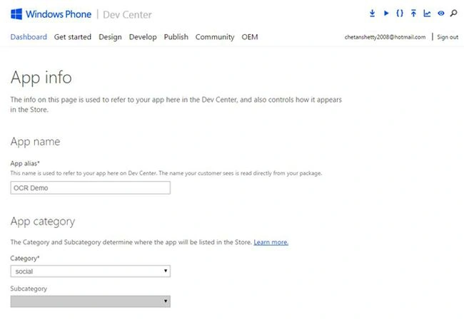 app information