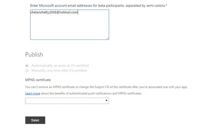 publish window app