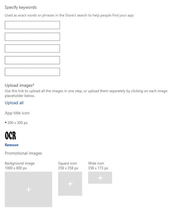 Specify keyword of new window app