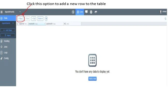 Add a new row