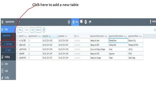 Adding a new table