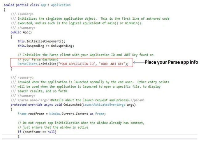 Key into the code