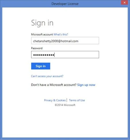 sign in