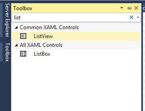 list view