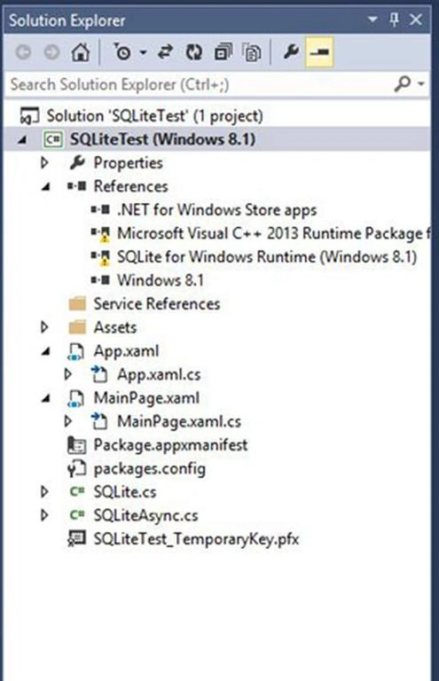 SQLite for Windows Runtime 