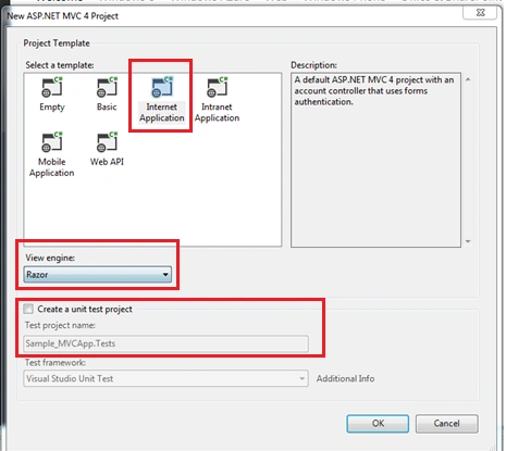 Create unit test project