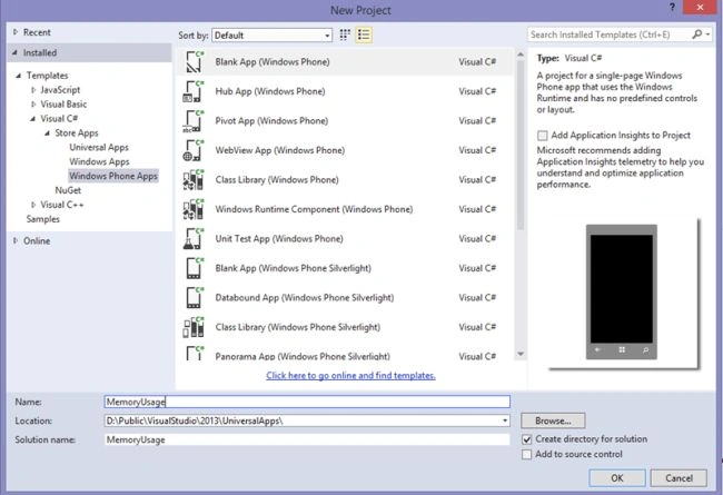 Creating Blank App