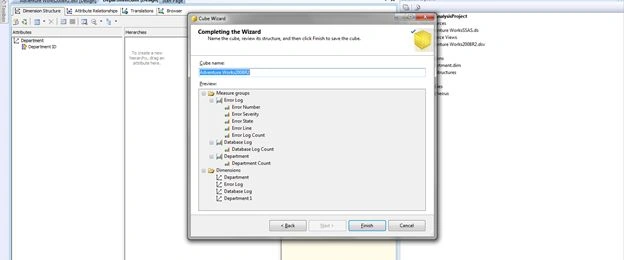 Creating Cubes in SSAS