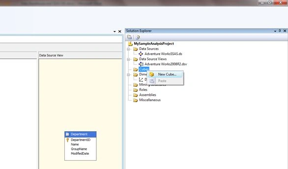 Creating Cubes in SSAS