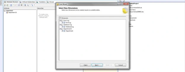 Creating Cubes in SSAS