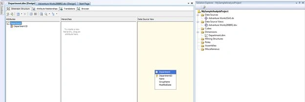 Creating Cubes in SSAS