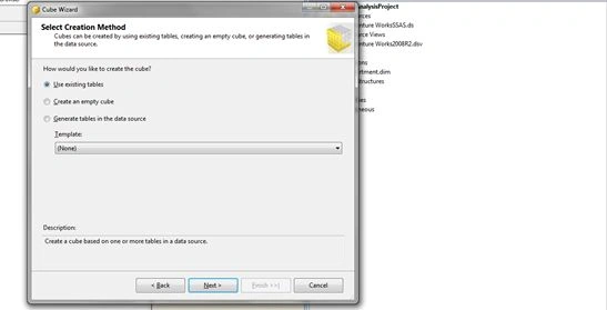 Creating Cubes in SSAS