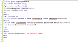 Stored Procedure