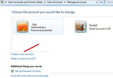 Create a new account