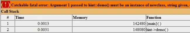 catchable fatal error
