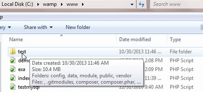 create project folder