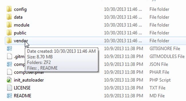 open vender folder