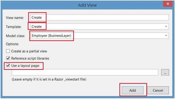 Add view