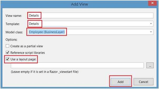 type view name