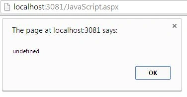Undefined in JavaScript