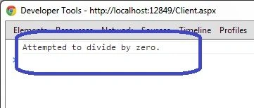 Override OnException function