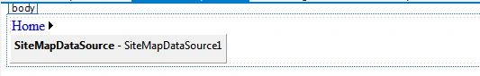 sitemap data source and one menu element