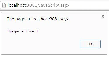 Catch Exception in JavaScript