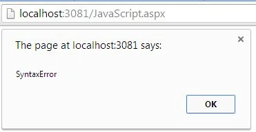 Detect Error in JavaScript