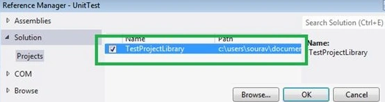 Test project library