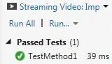 Passes test