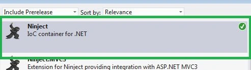 setup Ninject in application