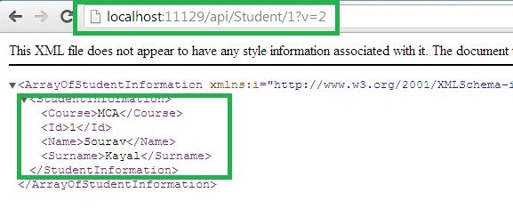 version 2 of student information service