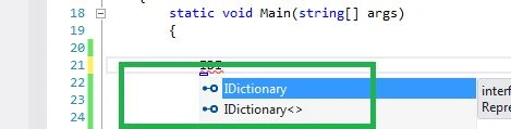 IDictionary interface