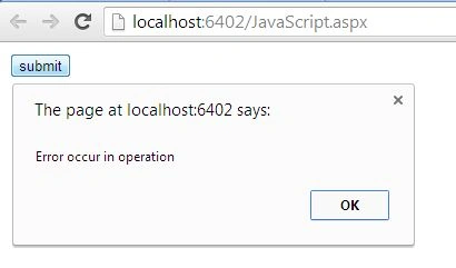 Call Back Function Error