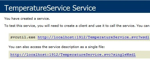 WCF Service URL