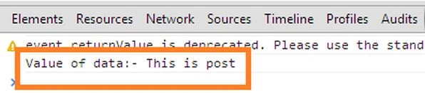 return data from controller