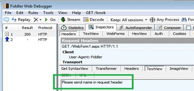 Header in HTTP Request