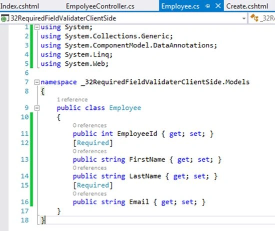 employee class