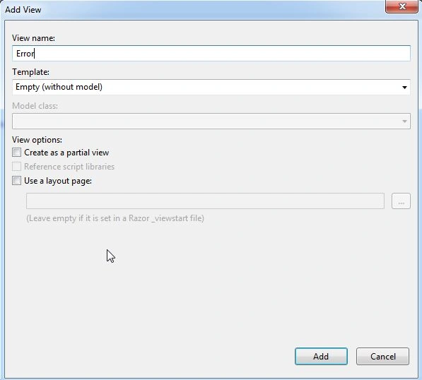 Creating View