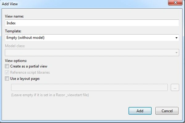 Add button