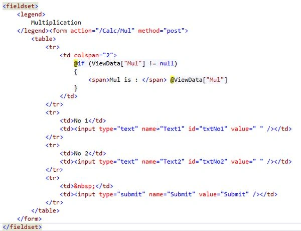 Multiplication code