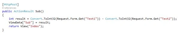 Subtraction cs code