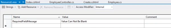 require field message