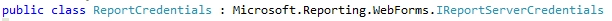 IReportServerCredentials