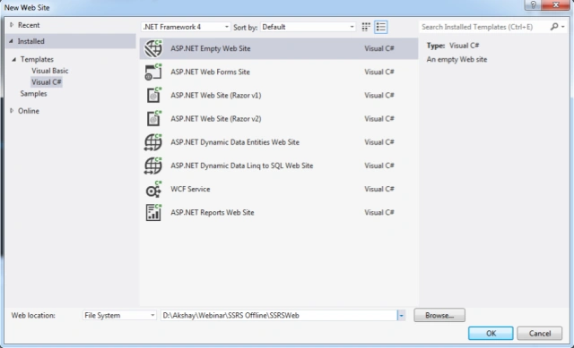 ASP.NET Empty Web Site