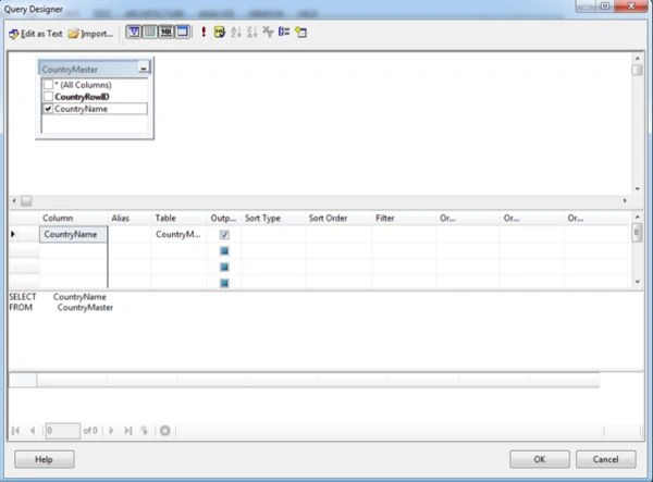Select column