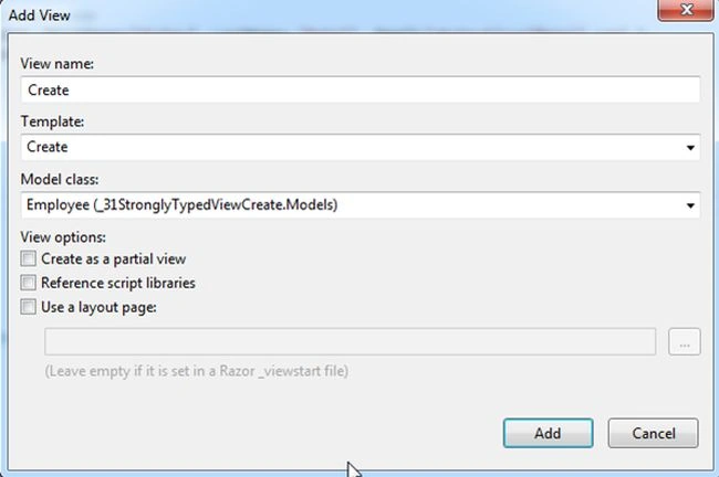 add view name
