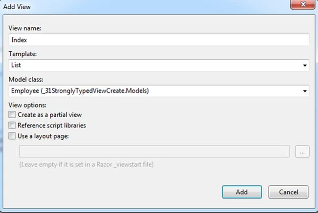 add view