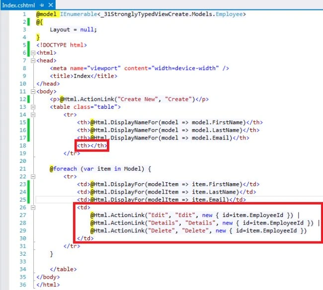 index html page