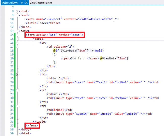 index code